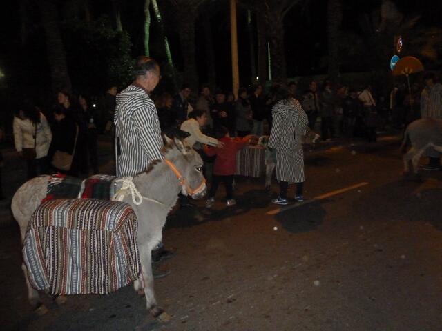 Die Esel waren immer in Bewegung.