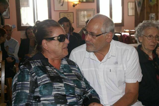 Bruna Sammarchi, die infolge des Massakers der Deutschen erblindete