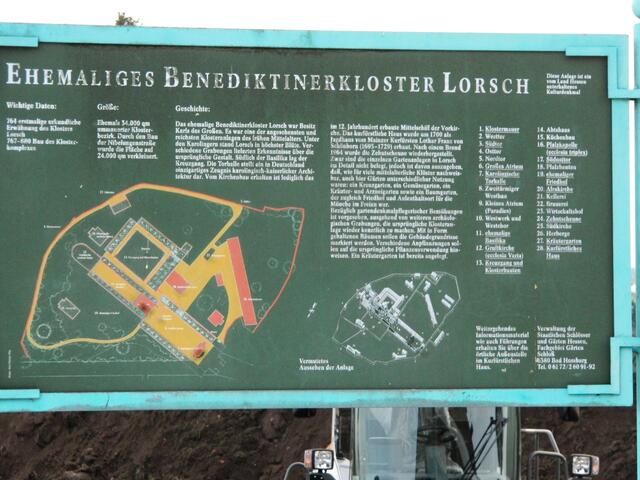 Übersichtsplan des Klosters (Foto von Info-Tafel)