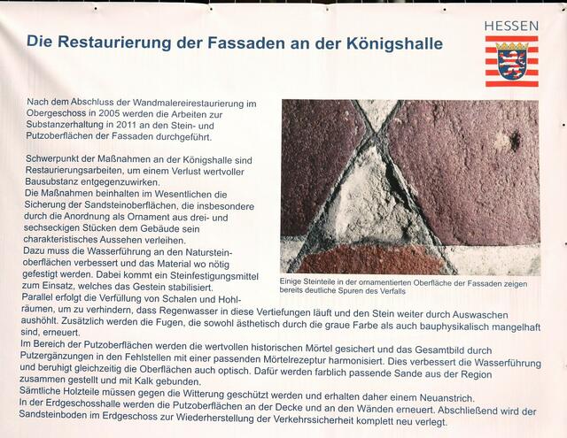 Über die Restaurierung (Foto von Info-Tafel)