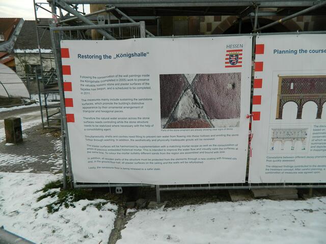 Info Tafeln auch in Englisch