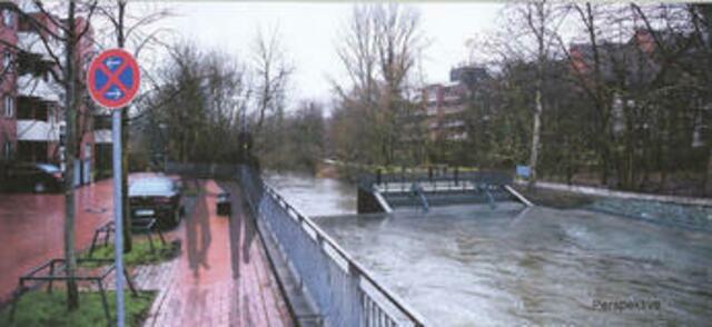 Hannover Döhren, Leine Kraftwerk in Planung. Die Fa. AUF-Eberlein hätte hier gern einen Kombi-Fisch-Kanu-Pass zur Tourismusaufwertung eingebaut, wenn die LAVES nicht abgelehnt hätte ! Vielleicht kann aber auch ersatzweise einige hundert Meter stromauf der Fischpass zum Kombipass nachgerüstet werden ! | Foto: AUF