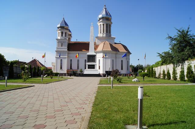 Diese schöne Kirche steht in sebes, Siebenbürgen, Rumänien