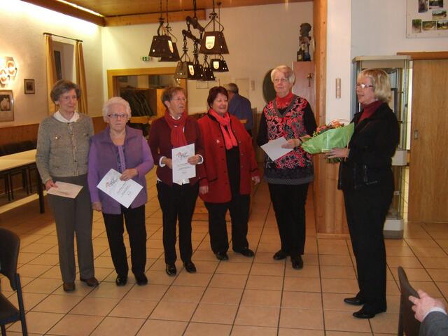 Margret Bade, Helga Gehrke, Gisela Bahlmann, Dietlinde Schenk, Marita Kolberg, Elke Niehof-Holzapfel