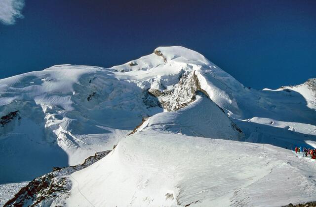 Aufstieg zum Allalinhorn,  rd 4100 m H