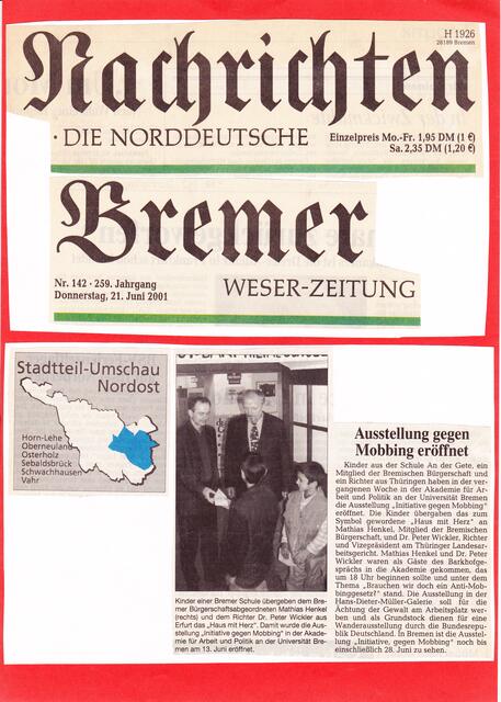 BAKI-Informationen "Initiativ werden gegen Mobbing!" für die BARMER Esatzkasse in Freiburg (4) | Foto: BREMER NACHRICHTEN