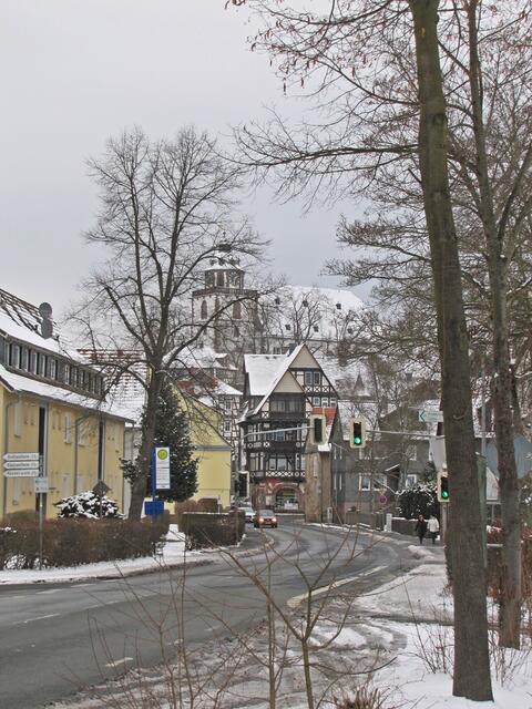 Der Schnee ist auch im Januar 2013 in Kirchhain angekommen.