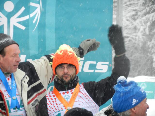 Werner Wiedemann bei der Siegerehrung