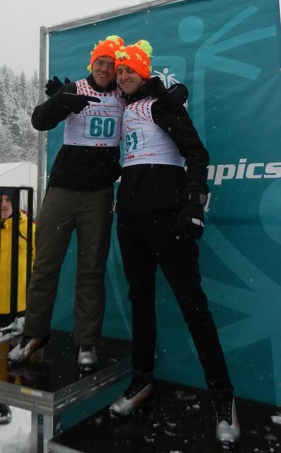 Gemeinsam auf dem Stockerl - Mickel Schwab und Markus Protte