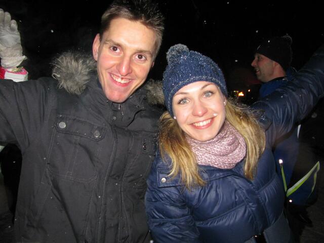 Special Olympics Athletensprecher Markus Protte mit Magdalena Neuner