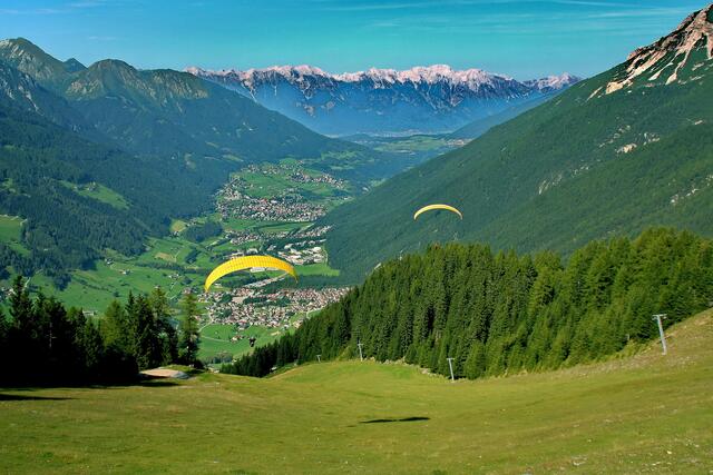 Blick vom Elfer auf den Innsbrucker Alpenkamm