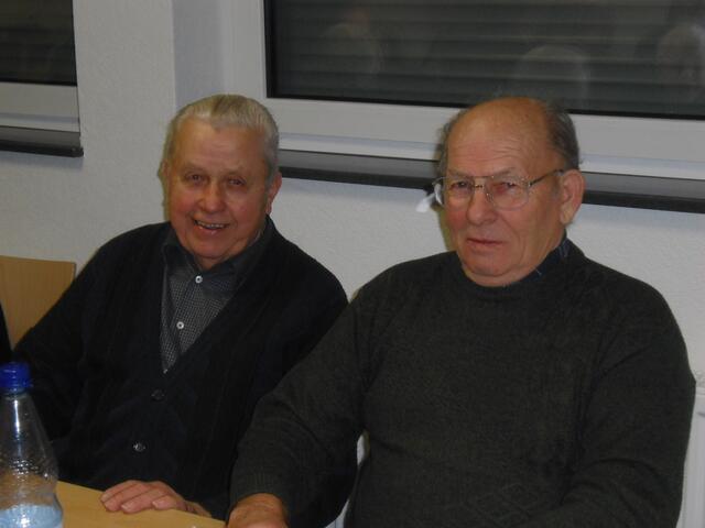 Der frühere Alters- und Ehrenpräsident Karl Schmitt (li.) und sein Nachfolger Heinrich Höck (re.)