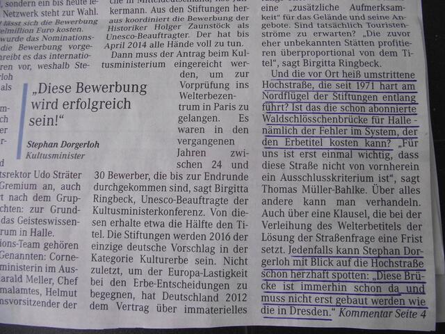 Kommt die Monsterbrücke im Saaletal bleibt nur der herzhafte Spott...