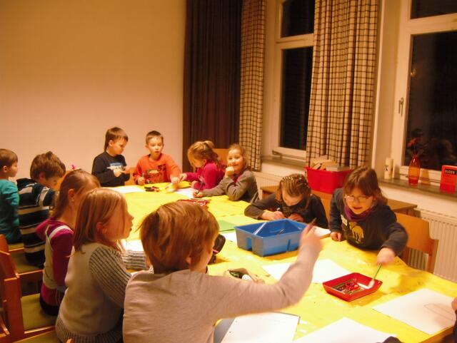Hier lernen sich die Kinder zunächst kennen