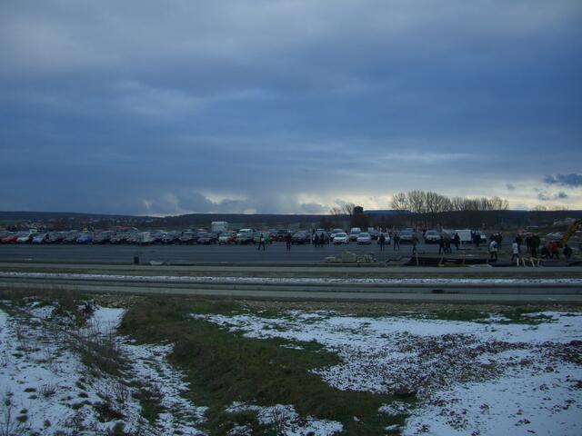 Blick zum Parkplatz
