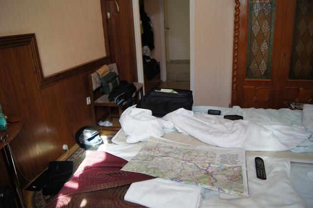 So wird eine Reise geplant am Abend vor der Abfahrt zum nächsten Ziel - im Bett