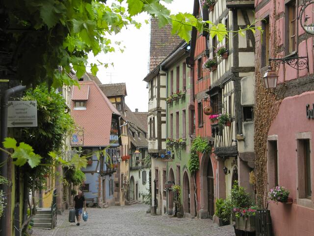 Weindorf Riquewihr im Elsass