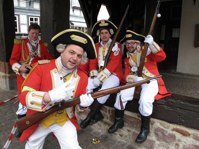 Die Prinzengarde war noch gut drauf,obwohl die Kräfte ja noch bis Dienstag reichen müssen!