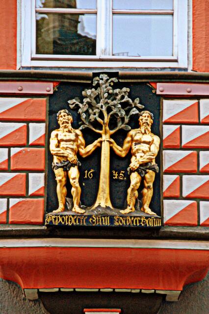 Lorbeerbaum Apotheke in der Herrenstraße - Ihr Name geht auf den Apotheker Johann Bernhard Lorbeer	
um 1733 zurück