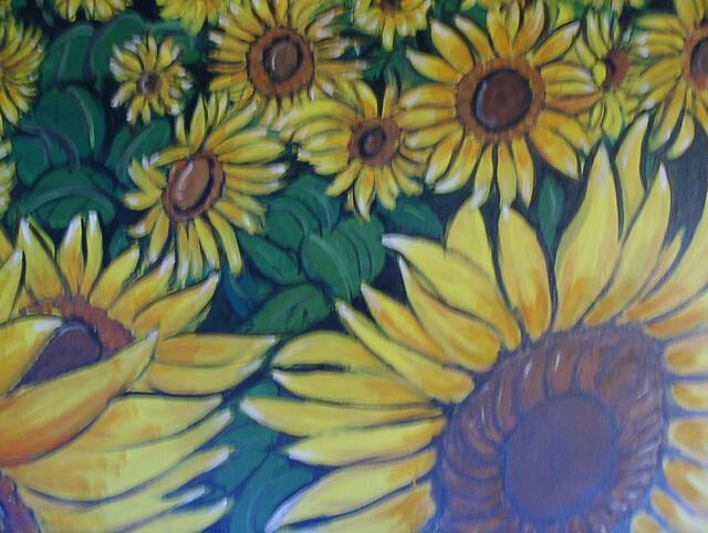 selbst gemalt, ausgestellt in Eichenau, Seniorenheim 2011