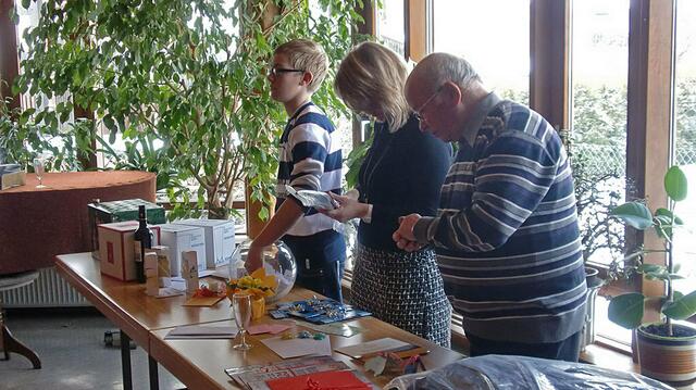 Spender konnten an der "Kirchenschiefer"-Tombola teilnehmen.
