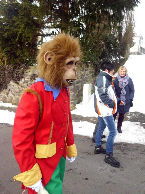 Affen peitschen die Stimmung an