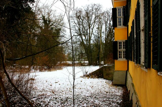Teil des Gartens.