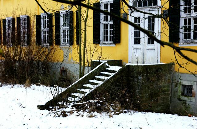 Gartentreppe.