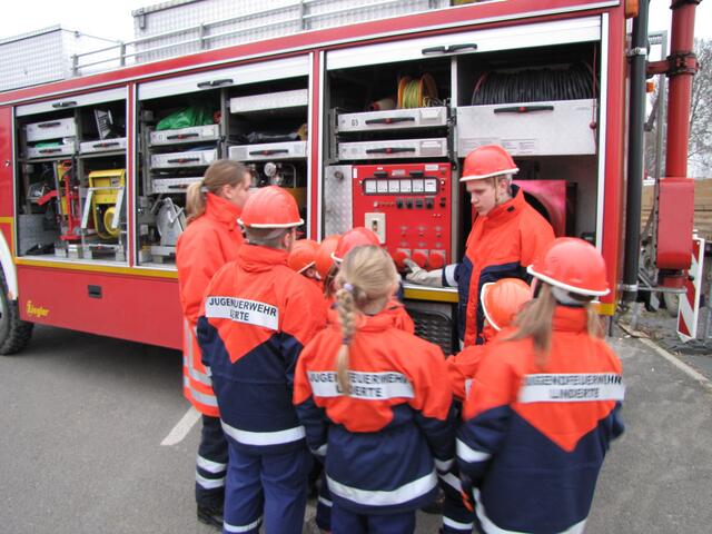 Die Jugendsprecher organisierten den Dienst rund um den Rüstwagen