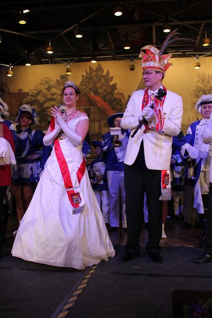 Prinz Heiko I. und Prinzessin I. in den Saal des Freizeitheim Döhren