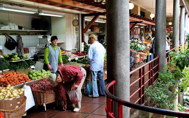 In der Obst und Gemüsehalle