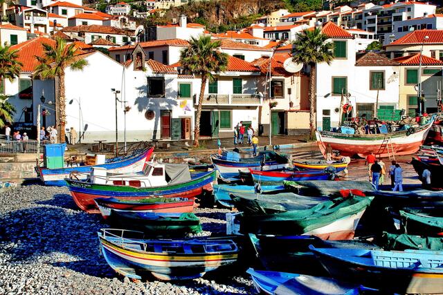 Fischerboote in Camara de Lobos