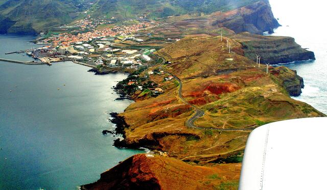 Im Anflug auf Funchal