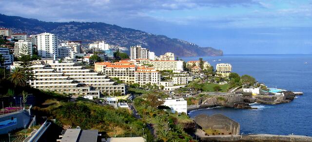 Funchal vom Hotel aus gesehen