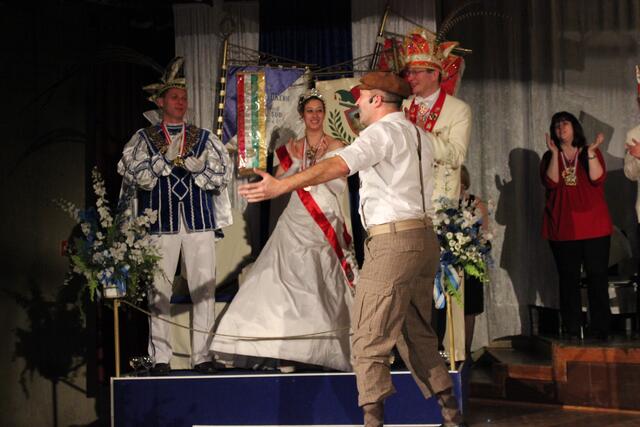 Ralf Döring mit Prinz Torsten und dem Prinzenpaar der Landeshauptstadt Hannover Prinz Heiko I. und Prinzessin Anke I.