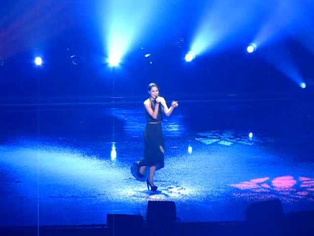 Die Siegerin von 2010 in Oslo. Lena singt noch einmal Satellite.