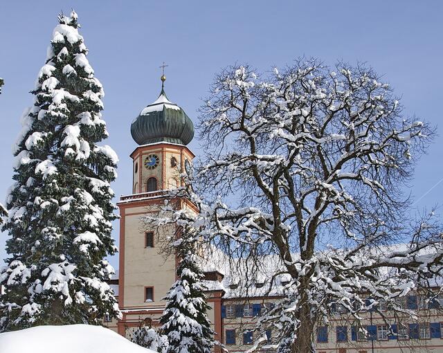 Winterliches Kloster St. Trutpert