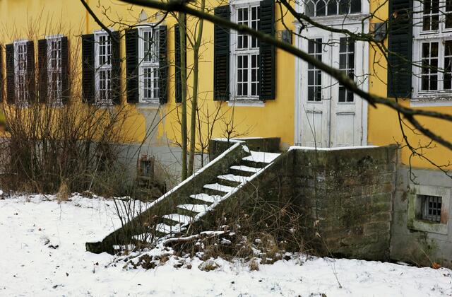 Gartentreppe.