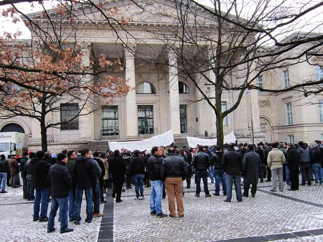 Demonstration vor dem Niedersächsischen Landtag