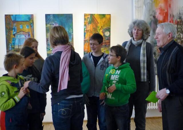 Aufstellen zur feierlichen Übergabe