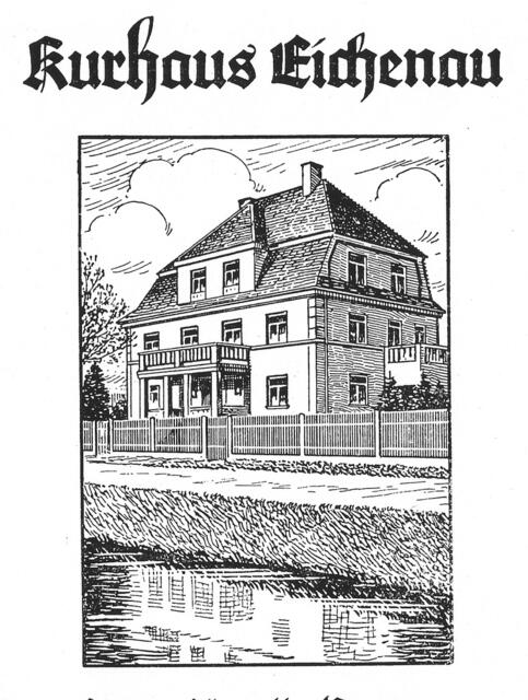 Das  Kurhaus am Bach - nur eine kurze Zeit in Funktion