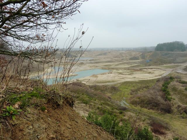 Blick in das Abbaugebiet