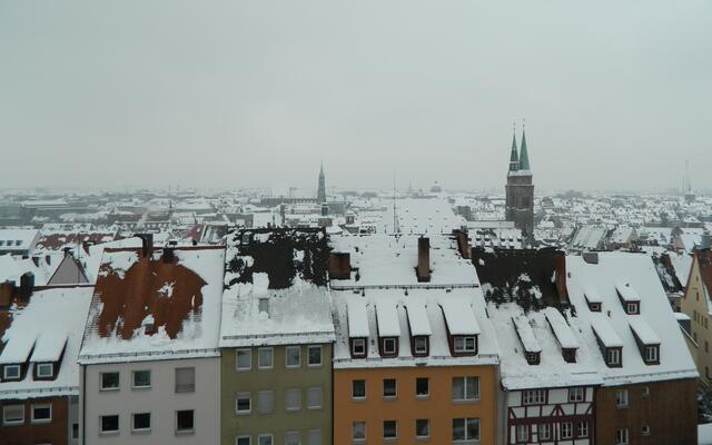 Die Nürnberger Altstadt von der Burg gesehen