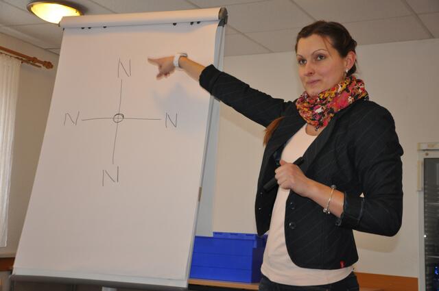 Wo setze ich die Hände an zur Druckmassage. Tanja hat einen Tipp, den keiner vergisst. Genau zwischen den 4 "N"s - (Nase - Nabel - Nippel - Nippel) :-)