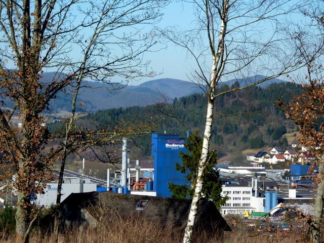 Die alte Arbeitsstätte - und blauer Himmel