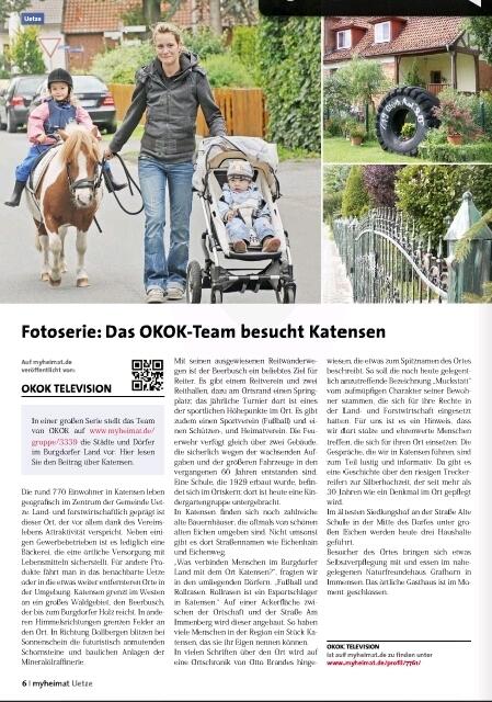 Veröffentlichter Bildbericht aus der OKOK Television Serie "Im Detail - Burgdorfer Land" © OKOK TELEVISION / MYHEIMAT