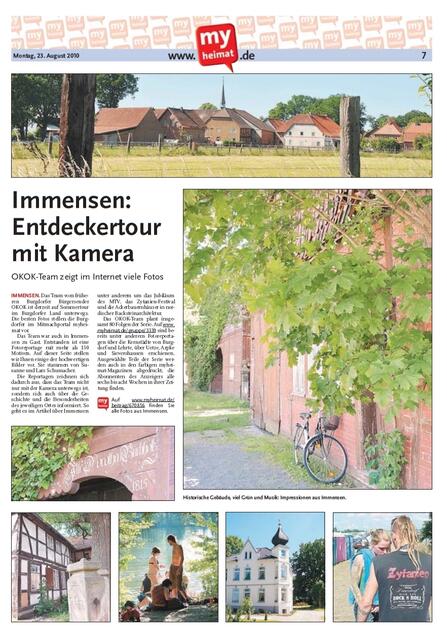 Veröffentlichter Bildbericht aus der OKOK Television Serie "Im Detail - Burgdorfer Land" © OKOK TELEVISION / MYHEIMAT