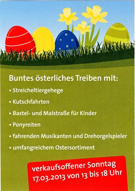 ... der Handel ruft  - nun kommt liebe Kunden