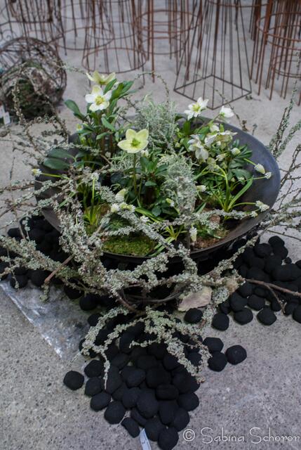 20. Jugendwettkampf 2013 der Floristen-Auszubildenden im Bezirk Schwaben-Mitte. Kreation von der Siegerin Melisa Vurmaz