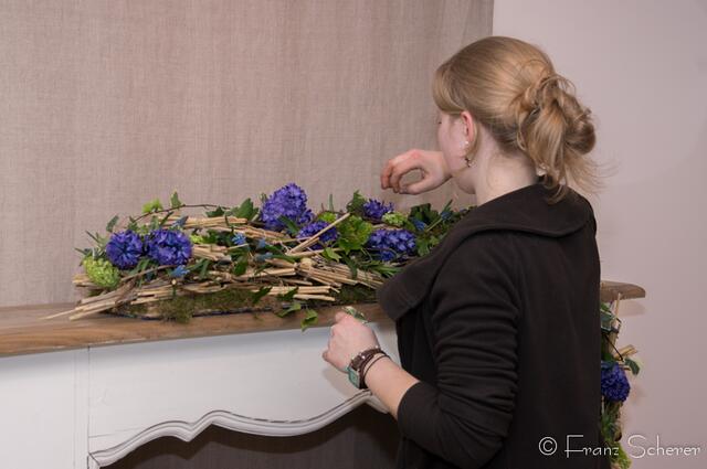 20. Jugendwettkampf 2013 der Floristen-Auszubildenden im Bezirk Schwaben-Mitte.